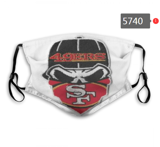 2020 NFL San Francisco 49ers #12 Dust mask with filter